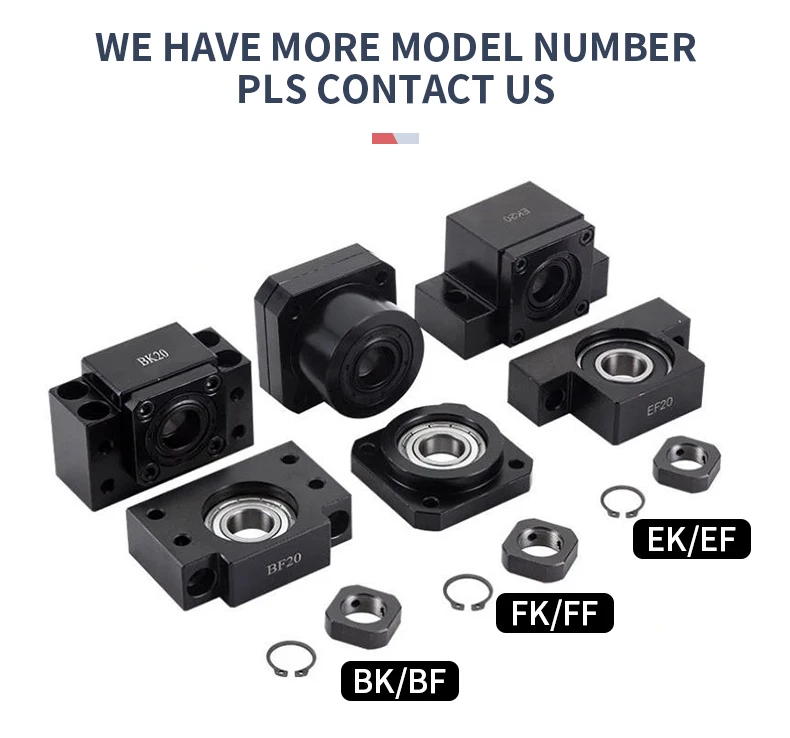FK20 FF20 Kugelumlaufspindel Lagersitz Kugelumlaufspindel Endstütze FKFF20 Einheit für SFU2504 SFU2505 SFU2510 CNC-Getriebeteil 1 Satz – Detail 8
