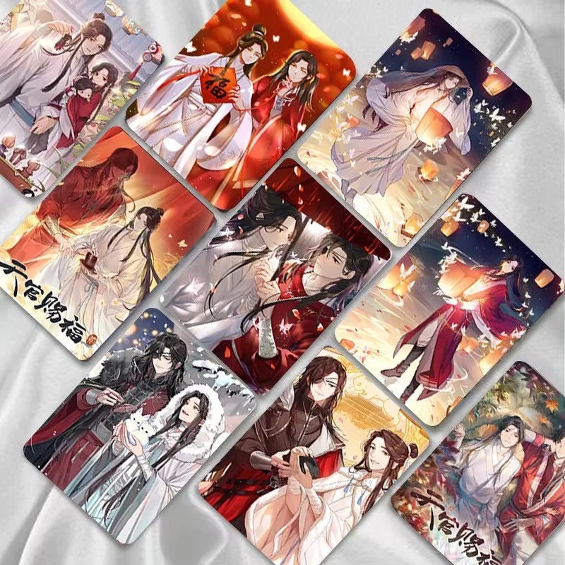 Comics Photo Cards Manga Photo Cards Photo Cards 55 Pcs/Set Heaven Official's Blessing Laser LOMO Card Tian Guan Ci Fu Xie Lian Hua Cheng 3 inches HD Photocard Fans Gift