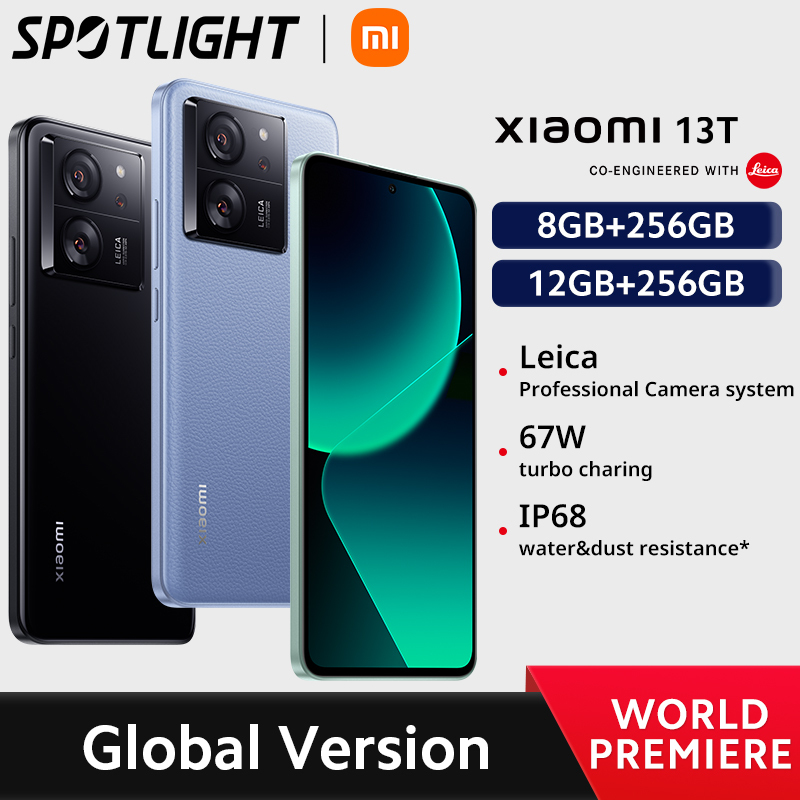 Xiaomi 13T Global Version 144Hz AMOLED Display MTK Dimensity 8200-Ultra 67W charing 50MP Leica Camera IP68 Smartphone NFC