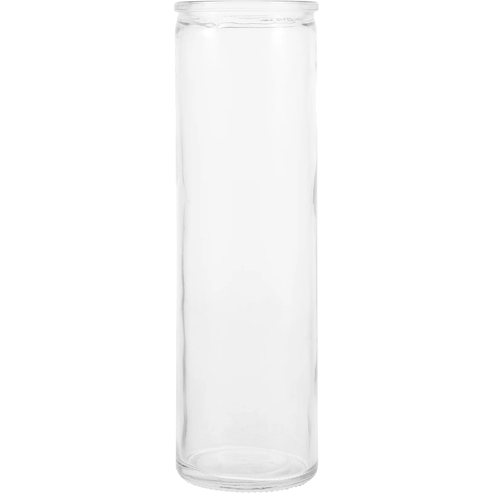 

Cup Vase Cylinder Container Glass Taper Holder Hollow Containers for Jar Candles Table Scented Clear Holders