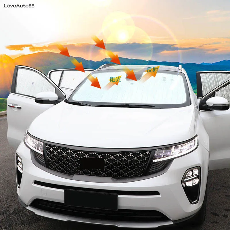 

Солнцезащитный козырек из алюминиевой фольги для Kia Sportage QL 2016 2017 2018 2019 2020 2021