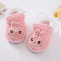 Babies' Snow Boots Cotton-padded Shoes  Toddler Soft-soled Shoes Boys Girls Plush Cartoon Decoration Patchwork Non-skid Shoes 6