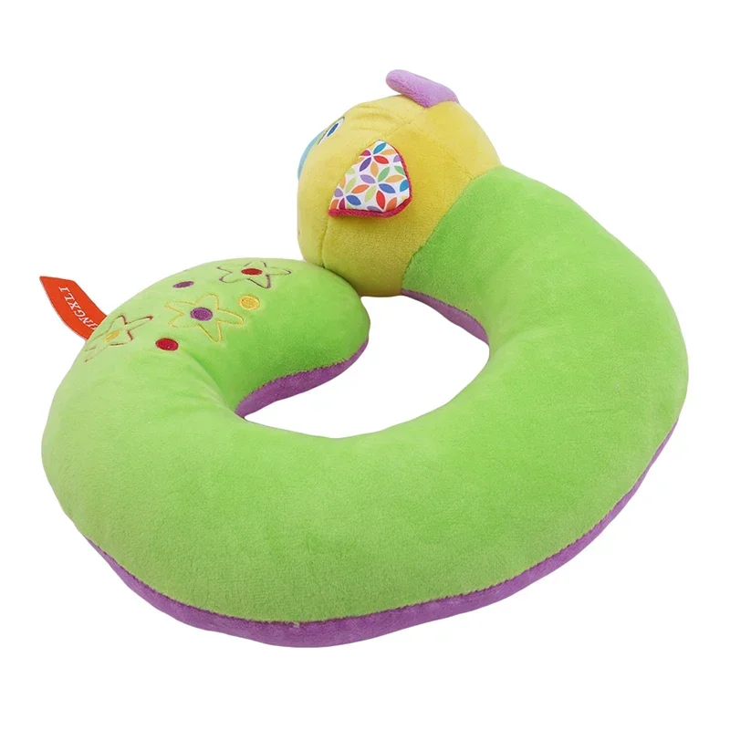 Adult Soft Children Travel Pillow Soft Short Plush Cartoon U-shaped Pillow Portable Outdoor Flight Neck Nursing Cushion