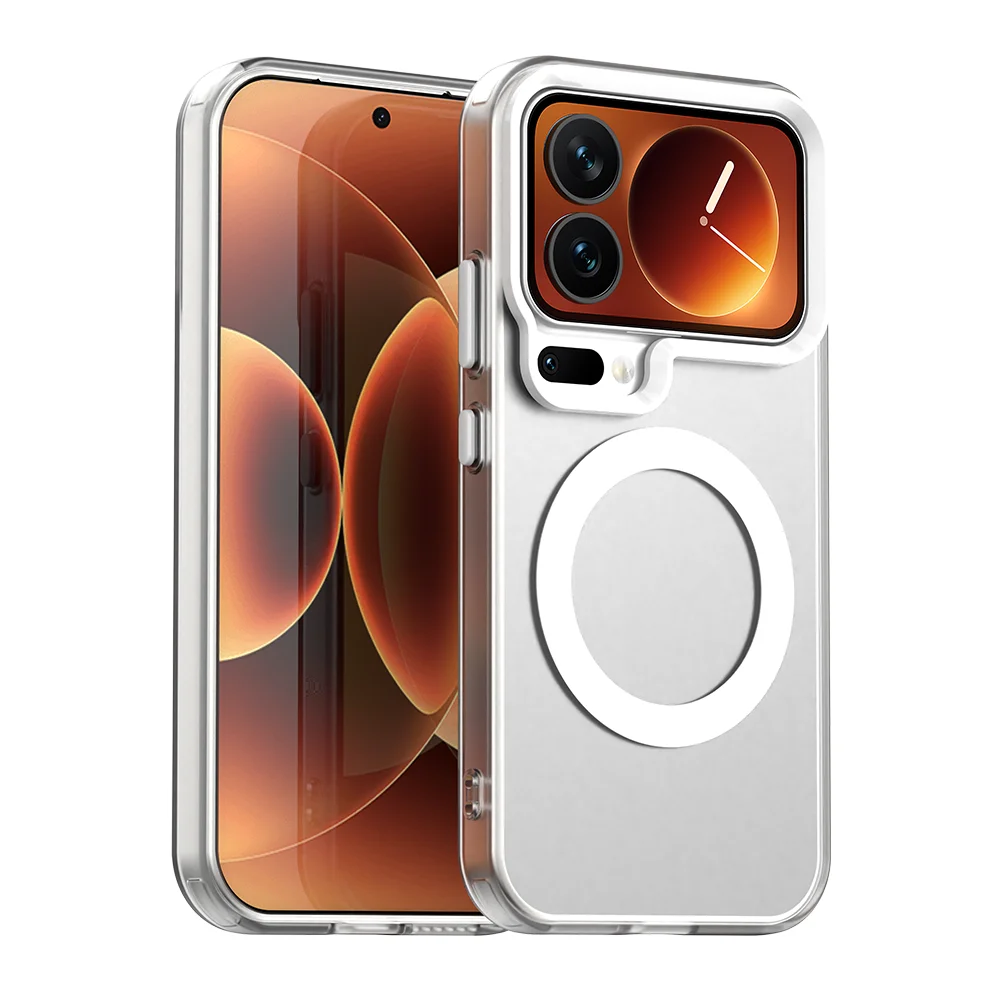 Transparent Frosted Matte Magnetic Wireless Charging Case with MagSafe Compatibility