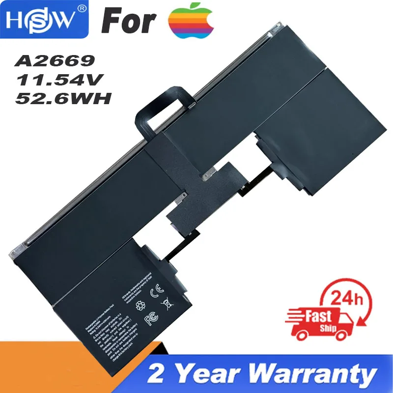 11.54V 52.6Wh Nuova Batteria Per Laptop A2669 Per Apple Macbook Air 2022 (M2) A2681