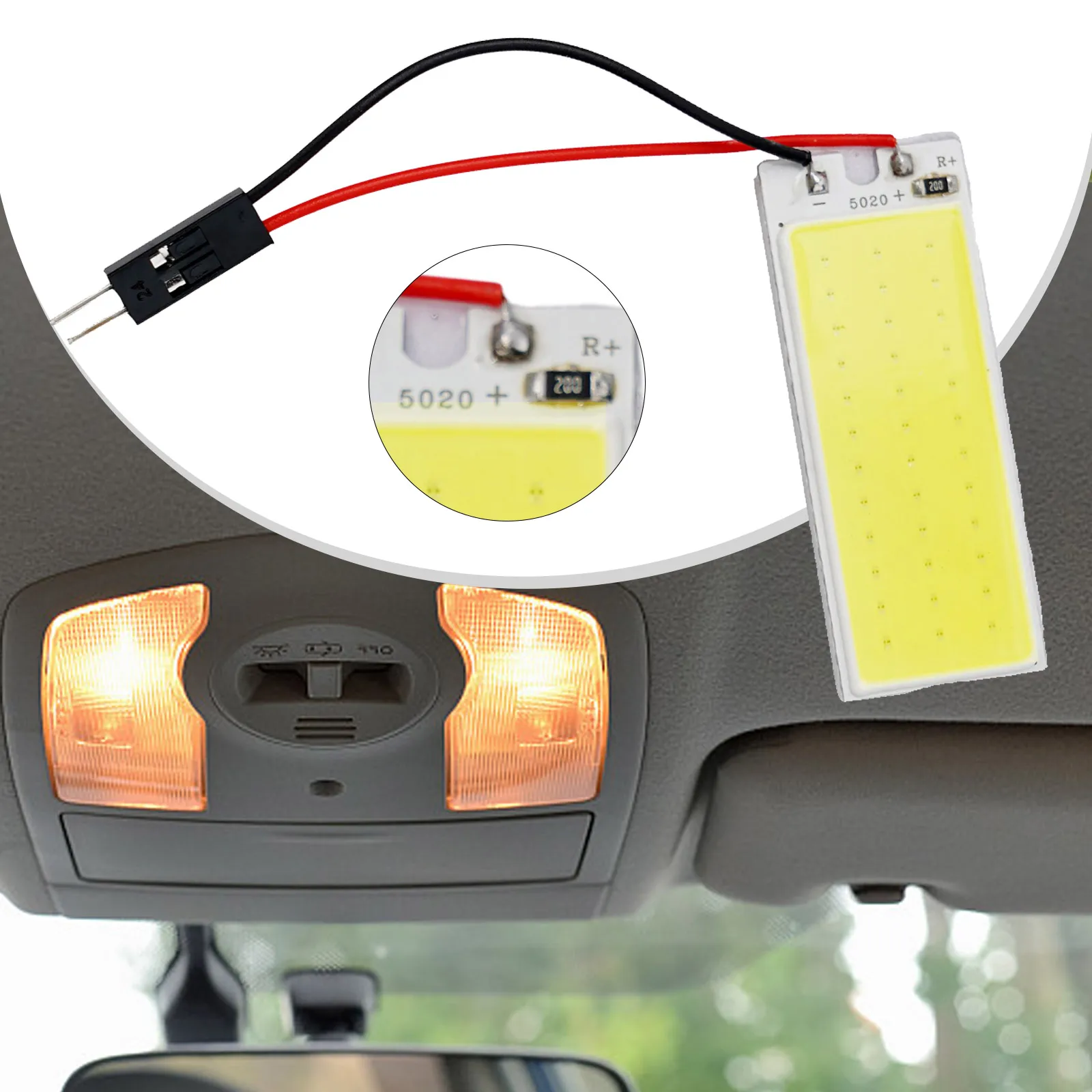 

Enhance Your Car's Interior with Bright and Energy efficient COB LED Light Panel Easy to Install and Long lasting