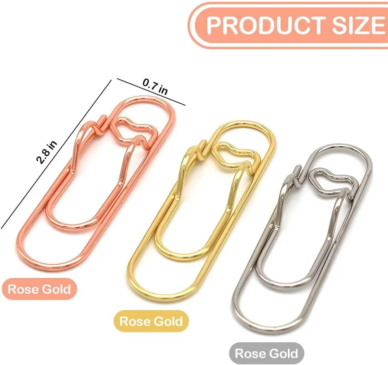 헤비 듀티 금속 펜 홀더 클립 사랑 모양 종이 클램프 도금 노트북 액세서리 크리 에이 티브 데스크 클립 편지지 주최자 선물