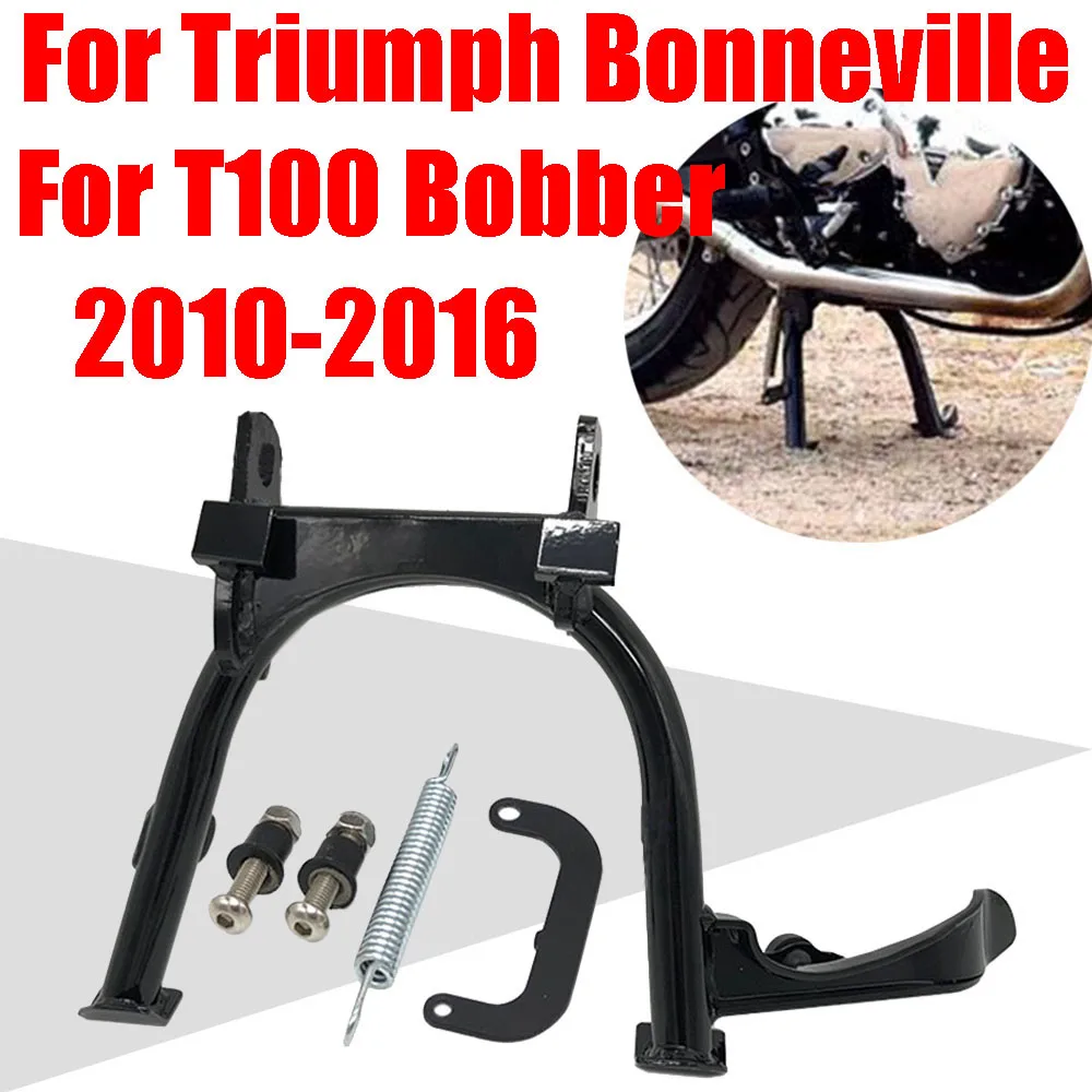 

For Triumph Bonneville T100 Bobber 2010 - 2016 Accessories Middle Kickstand Bracket Central Center Stand Parking Holder Support