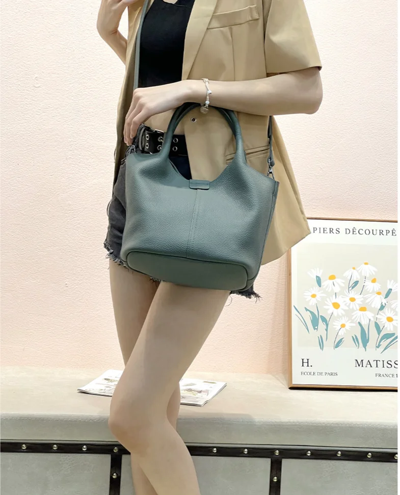 Echtleder Schultertasche Nischen-design Luxus Handtasche Damen_voghion.com