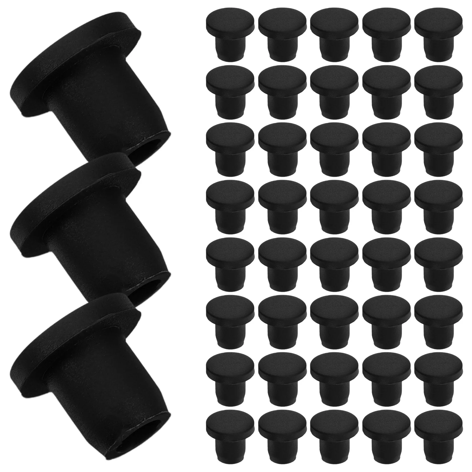 

50pcs Tubing End Caps Stoppers Round Tubing Insert End Caps Tubing End Stoppers