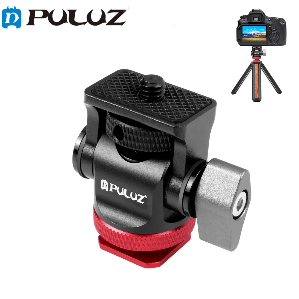 

180 Degree Swing Tripod Ball Head Cold Shoe Mount Mini