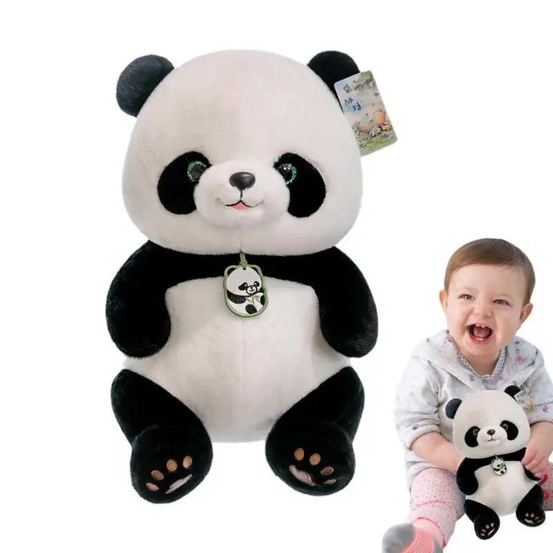 Panda Bear Stuffed Animal Stuffed Panda Bear Plush Pillow Stuffed Panda Bear Doll Soft Hugging Panda Plush Pillow 9.5/14 Inch