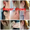 Grimpeur d'oreilles en argent sterling 925 - Oreilles sur chenilles - Grimpeur d'oreilles de manchette d'oreille - Grimpeur d'oreille martelé - Boucles d'oreilles martelées pour femmes