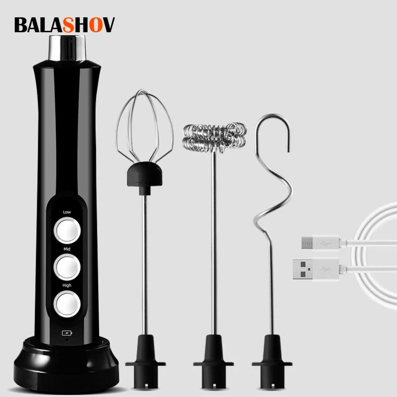 3 In 1 Portable Electric Milk Frother Mini Foam Maker Handheld Foamer High Speeds Drink Mixer Coffee Foamer Food Blender milk frother electric milk frother electric food mixer
