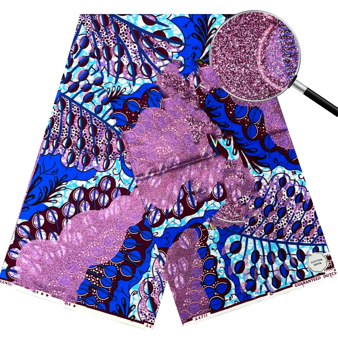 African Fabrics Nigerian Wax Print African Wax Fabrics For Patchwor T10