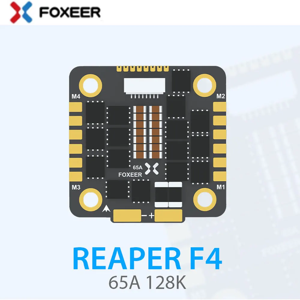 

Foxeer Reaper F4 128K 65A 30X30mm BLHELI32 4in1 Brushless ESC 3-8S DSHOT1200 for Flight Controller Stack RC FPV Racing Drone DIY