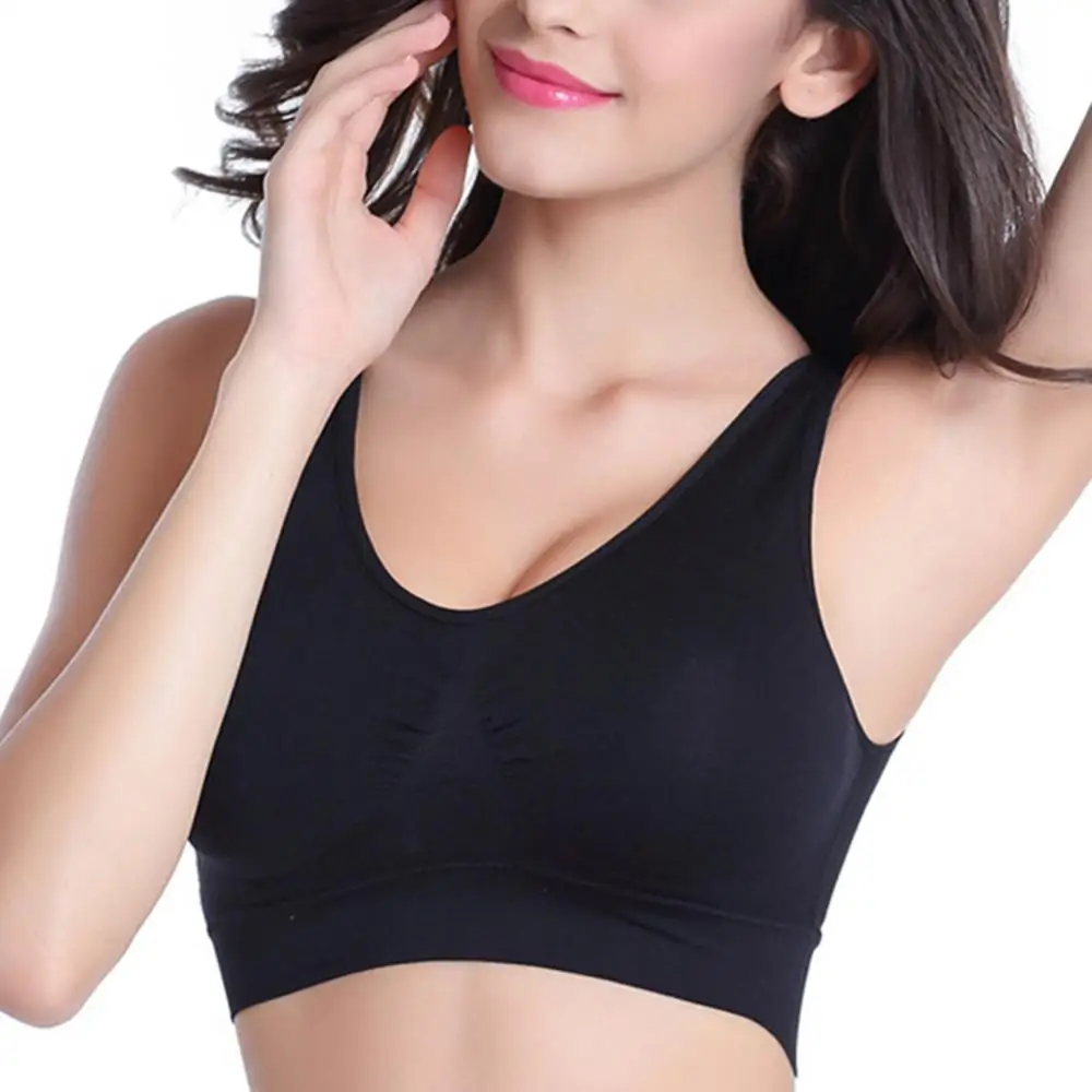 Fashion Women Sexy Single Layer Seamless Bra Wireless Sports