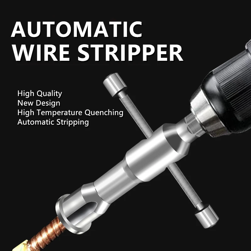 

Automatic Wire Stripper Cable Peeling Twisting Connector Twisted Wire Tool Electrician Stripping Artifact Connector Hand Tools