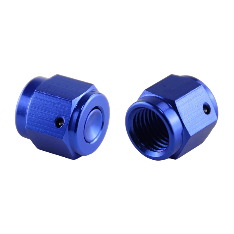 

2PCS Aluminum Adapter Female Flare Cap/Plug/Nut Fitting 4-AN AN4 7/16"-20 SAE
