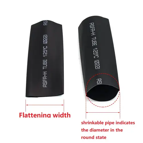 Black Heat Shrink Tubing 1-14mm Diameter Heatshrink Sleeving Wrap for DIY Wire Connector Repair - Assorted Sizes - Image 5