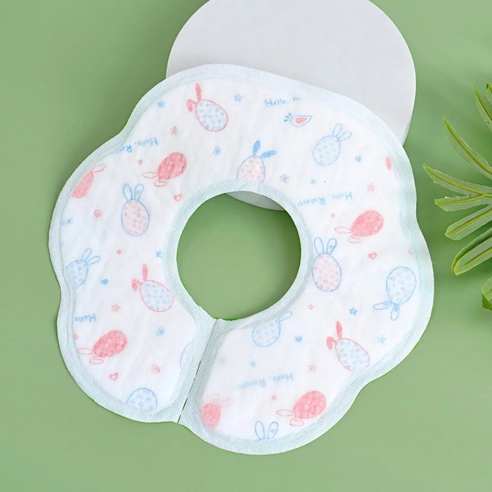 Soft Cotton Waterproof Disposable Bibs for Baby Feeding