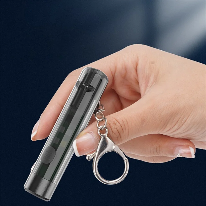 

Mini Powerful Flashlight with Strong Magnetic Work Keychain Light Portable Waterproof Camping Light with UV