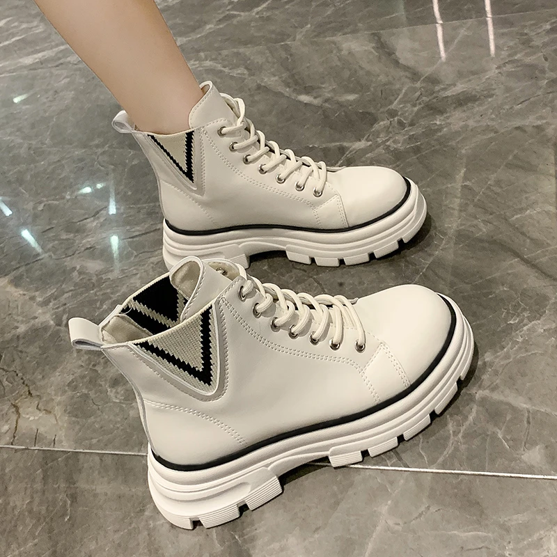 White High Top Sneakers Women White High Top Sneakers Female 2023 Spring New Aliexpress
