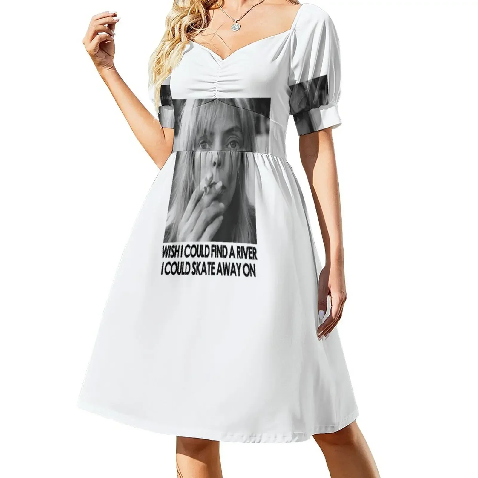 Vestido de manga corta Joni Mitchell-River, vestidos elegantes de mujer para boda, vestidos formales para ocasiones de verano para mujer