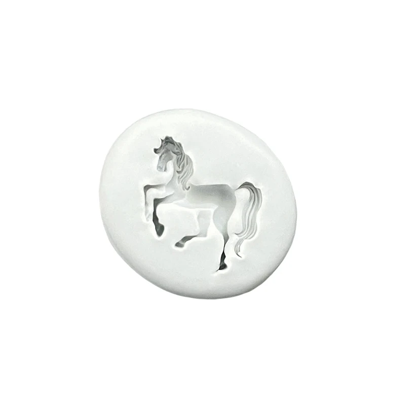 Pferd Silikon Kuchen Backform Sugarcraft Schokolade Cupcake Harz Werkzeuge Fondant Dekorieren Werkzeuge – Detail 7