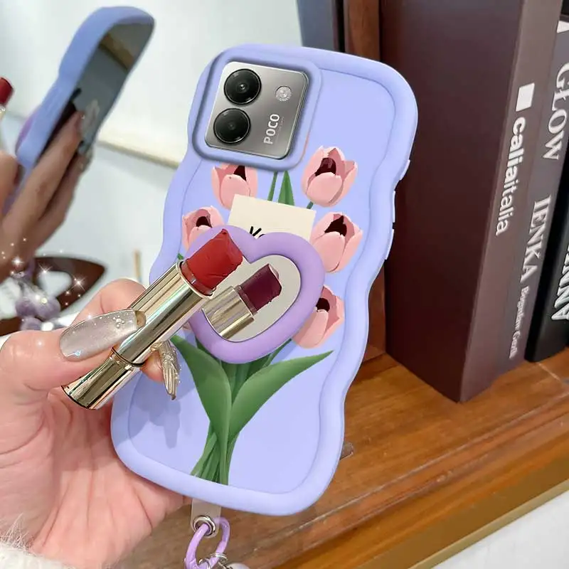 3-Piece Stay Happy Phone Case Set with Lanyard & Stand