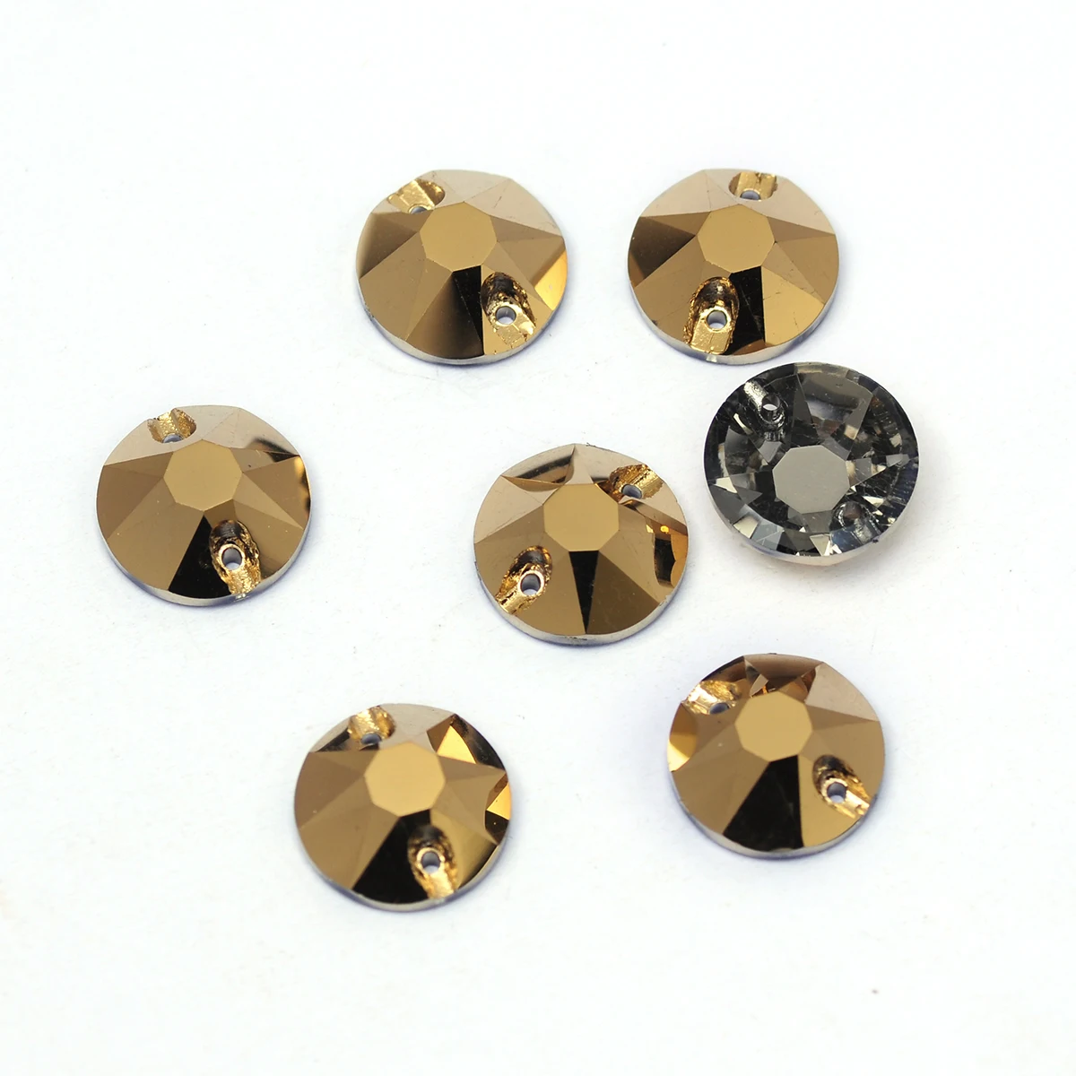 PUBRILEX K9 Gold TearDrop Dreieck rund Xirius Flatback Kristallglas Strass zum Aufnähen Strass Kleid Kleidungsstück Kleid Zubehör – Detail 16