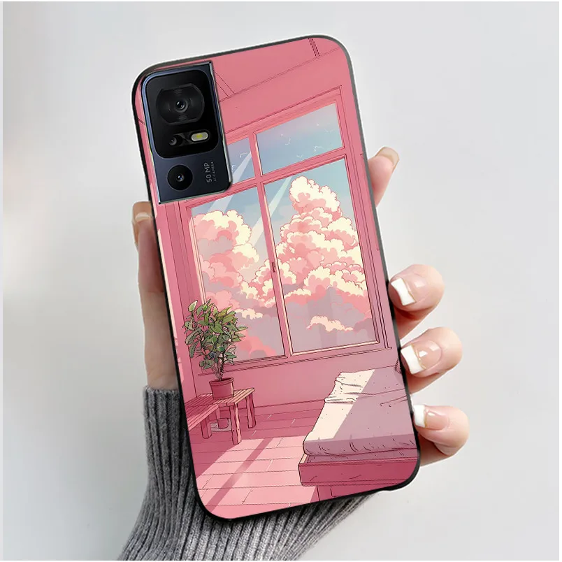 Luxury Cute Cartoon Black Soft Silicone Protective Phone Case