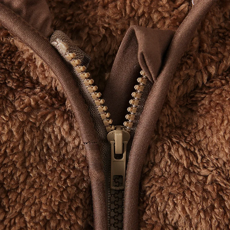 Frühling Herbst Neugeborene Mädchen Kleidung 0-3 Monate Jacke Koreanische Nette Mit Kapuze Zipper Fleece Warme Lange Hülse Oberbekleidung Baby tops BC1207 – Detail 14