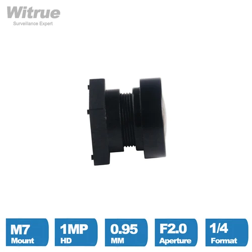 Witrue-미니 CCTV 렌즈 M7 X P0.35 마운트 0.95mm 어안 160 도 1/4 "Apeture F2.0, 자동차 후방 카메라용 3