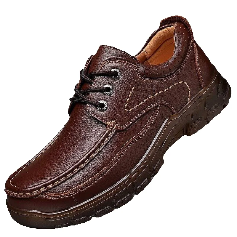 European Warm Series Tero Men's Autumn Winter Business Casual Leather Cowhide Sole Driving Shoes_vogvips.com