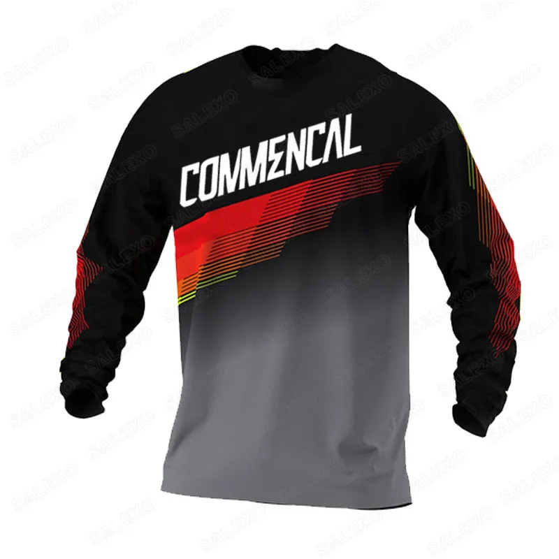 2022 Commencal Sports Downhill Maglie Maniche Lunghe Mtb Camicie Bici Offroad Dh Maglia Moto Motocross Abbigliamento Sportivo