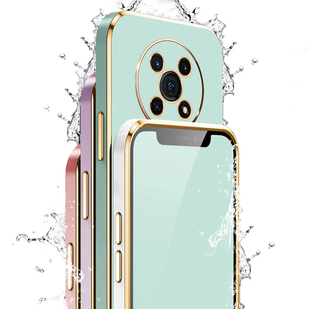 Luxurious Shockproof Square Plating Back Cover