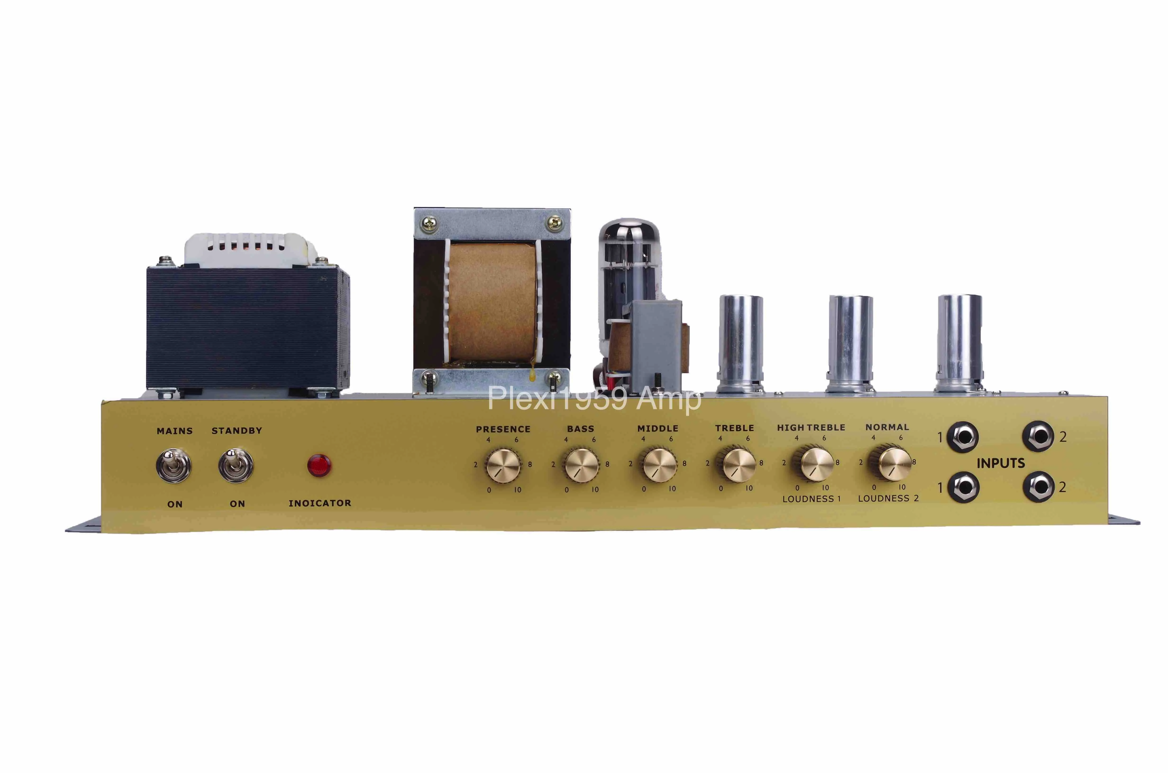 日曜特価　MAGNUM59 Tubepreamp & Tremolo Plexi1959 Amp with Purple Color Hand-wired Guitar Amplifier