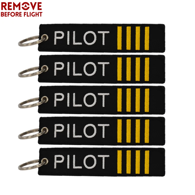 

5PCS Pilot Keychain Women Men Boyfriend Fashion Trinket Cool Tide Bag Backpack Car Key Accessories Pendant Keyring Gift