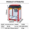 Commercial Popcorn Machine, 1.5KW with Compact Size, Suitable for Cinema Shopping Malls Small Popcorn Maker 3