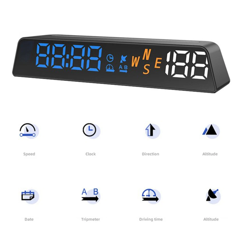  HUD  GPS   HD ÷ ӵ, KM, H, MPH, LED  溸  Ƽ, 