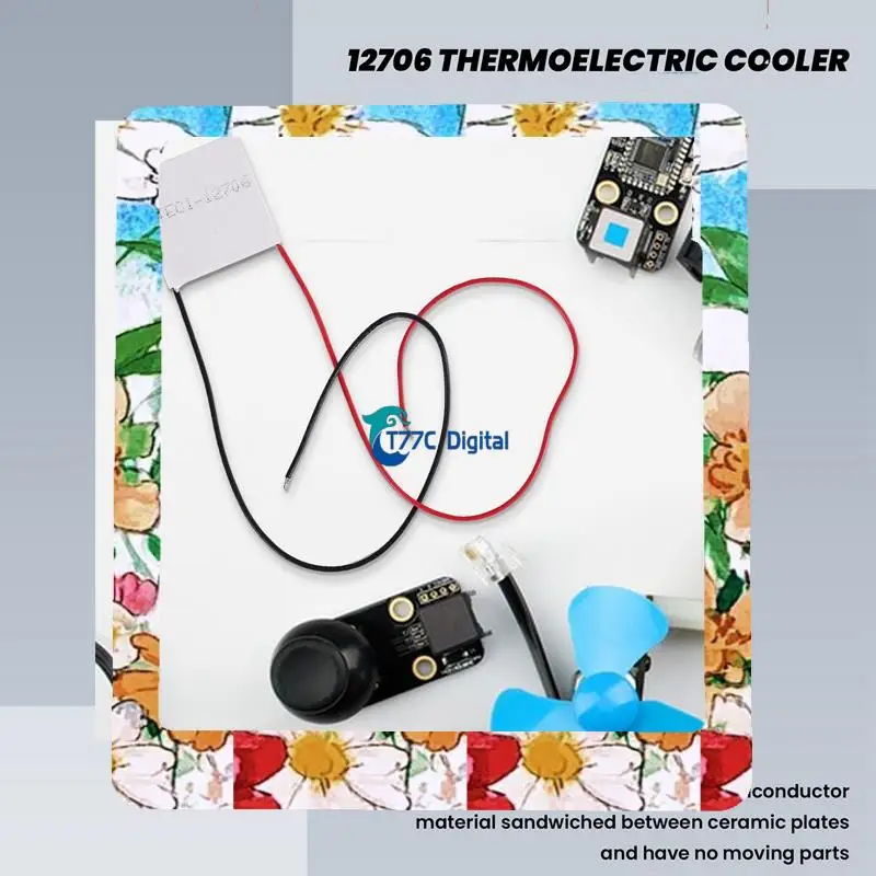 24-Hour Delivery 12V 5.8A 65W TEC1-12706 Thermoelectric Cooler Cooling Peltier Plate Module 40X40mm