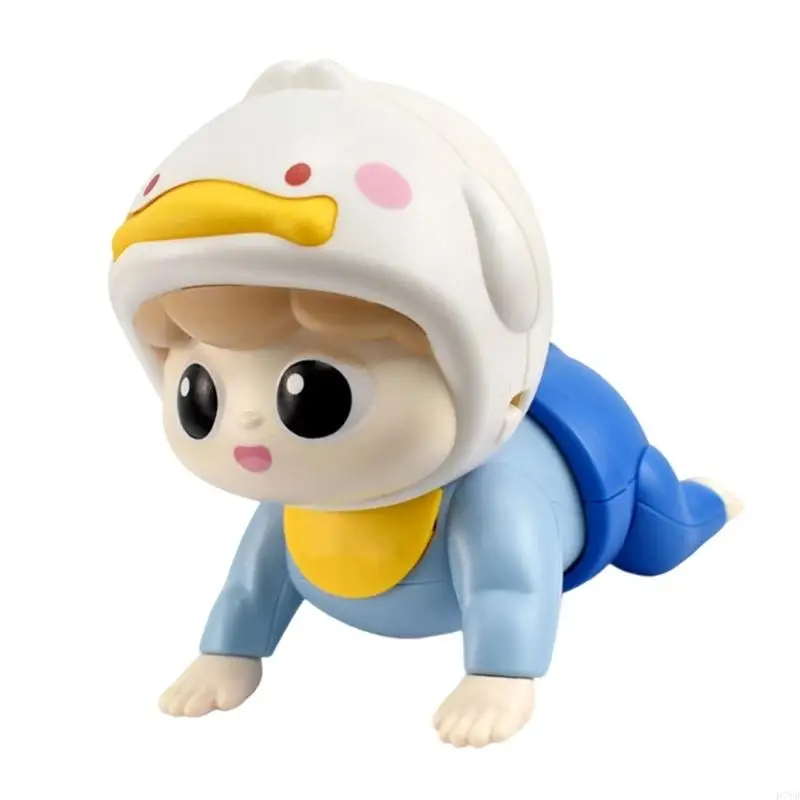 를위한 음악 부모의 목소리를 가진 D7YD 대화식 크롤링 학습 장난감 모터 개발 운동 활동 장난감