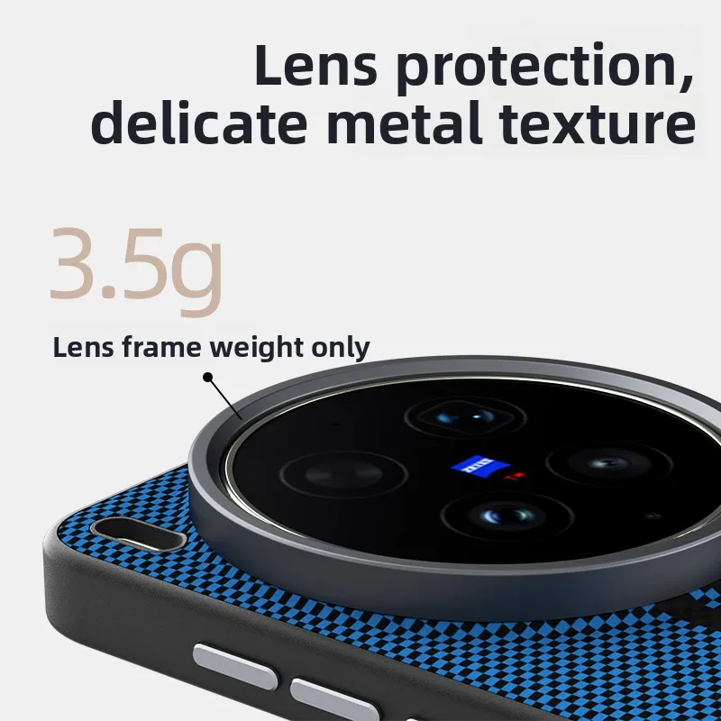 Enhanced Product Title:  
Premium Magnetic Lens Protective Case with Wireless Charging Compatibility - Anti-Fall Design, Large Hole PC Cover