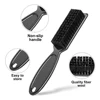 2Pcs Barber Neck Duster Brush Sets Plastic Handle Hairdressing Soft Hair Cleaning Brush Head Shape Carving Cleaning Brush 3