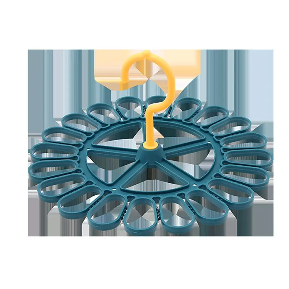 Round Drying Rack Large Capacity 20 Clips Multifunction Hanger Shelf for Bedroom Closet Socks Bra Storage Space Saving Organizer 5