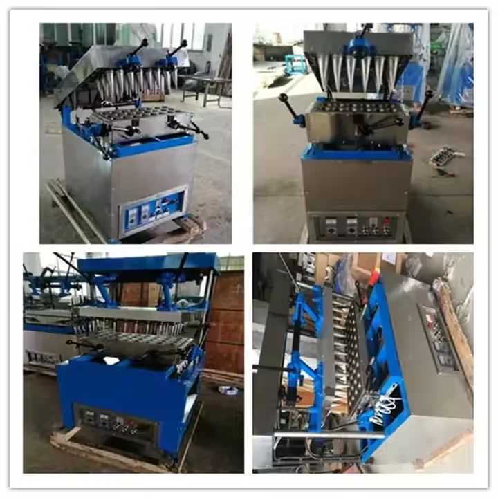 Commercial Pizza Sugar Cone Maker Machine Edible Coffee Wafer Cup Make Production Line Manufacture