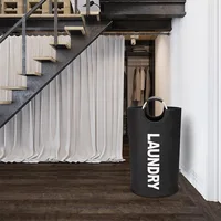 82L Dirty Clothes Basket Large Capacity Foldable Laundry Basket Clothes Storage Basket Multifunction for Laundry Room Dorm 4