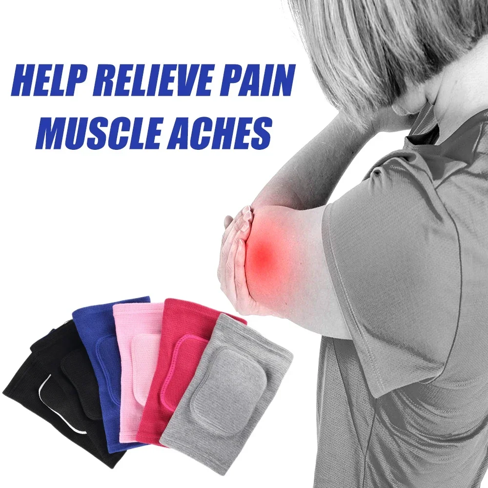 Elbow Pads For Adult Teens Kids With Thicken Sponge Padding Soft Elbow Braces Elbow Sleeves For Sports Volleyball Football 1Pair