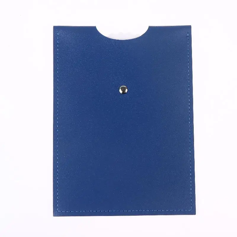 Blaue PU-Leder-Parkscheibe, 4-sprachige Version, langlebiger und wasserbeständiger Ankunftstimer für das Auto – universelles europäisches Design – Detail 11